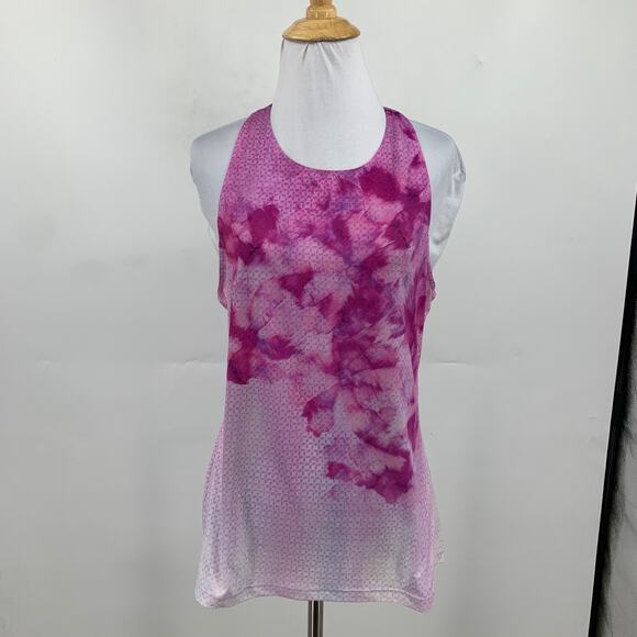 Prana Tank Top Womens XL Extra Large Ombre Boost Print Racerback Performance - Picture 2 of 12